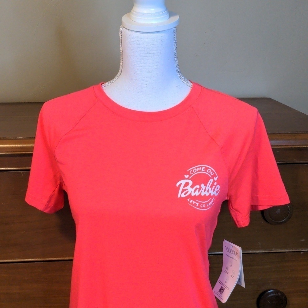Tek Gear Tencel Athletic Shirt Barbie Theme Short Sleeve Tshirt Size Small NWT - Picture 6 of 14